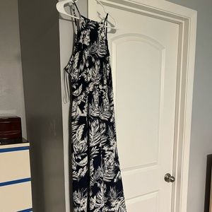 Tropical high low dress